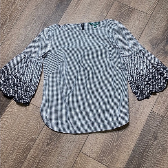 Lauren Ralph Lauren Tops - Ralph Lauren top with embroidered sleeves
